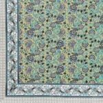 Awesome Mausam Grey Flower Print Pure Cotton Double Bedsheet